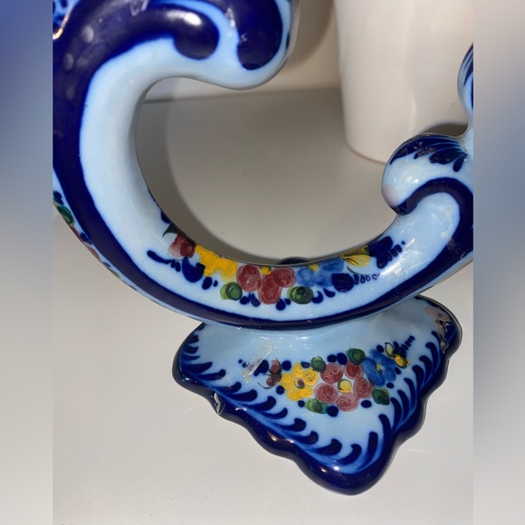 Vintage Pal Alcobaca made in Portugal twin candleholders used - Picture 3 of 10